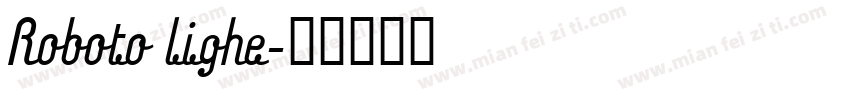 Roboto lighe字体转换